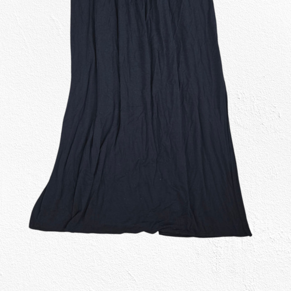 Maurices Black Knotted Front Spaghetti Strap Boho Long Maxi Dress Size Small - Picture 3 of 8